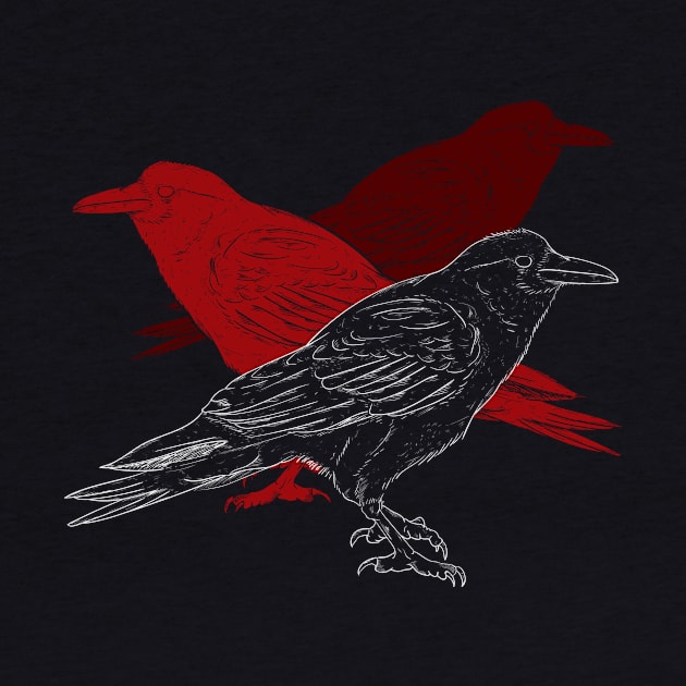 Birds Raven by shirtsyoulike